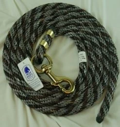 Nylon Lead Rope - Multi-Color -Western Tack Outlet Store 091057 nylon lead rope grey hair 70810 02958.1527294819