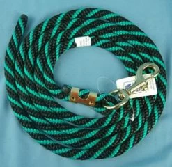 Nylon Lead Rope - 2 Color -Western Tack Outlet Store 114408 009 nylon lead rope black green 98972 12158.1537223144