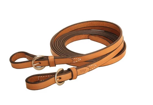 Tory 1-Ply Split Reins With Buckles - 5/8" X 7 Ft 2 Tory 1-Ply Split Reins With Buckles - 5/8" X 7 Ft - Image 2