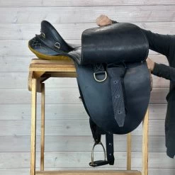 Used Porter's Stockman Drafter Australian Saddle 16/W -Western Tack Outlet Store 328 R Flap 44421.1686182215