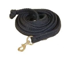 Tory Wide Braided Cotton Lead Rope -Western Tack Outlet Store 629 tory wide braided cotton lead black 43378 31178.1527303529
