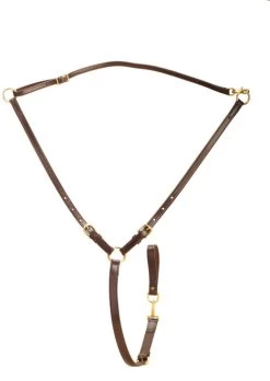 Tory Leather Adjustable Ring Training Martingale