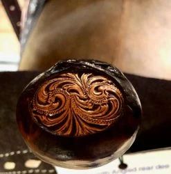 Circle Y HTW Treeless Barrel Saddle 5198 -Western Tack Outlet Store HTW MTG Treeless Barrel Chocolate horn SP5198 035C 05 1 circle y 09944.1687465258