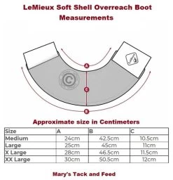 LeMieux Lambswool Overreach Boots -Western Tack Outlet Store Wrap Round OR Boot measure 85933.1638568631
