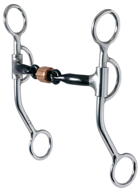 Reinsman 3-piece Sweet Iron Snaffle Bit With Copper Roller 2 Reinsman 3-piece Sweet Iron Snaffle Bit With Copper Roller - Image 2