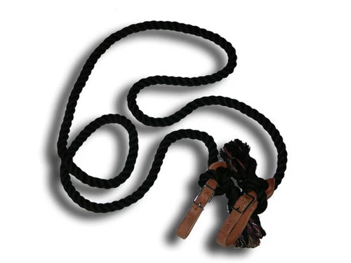 Buckaroo Cotton Single Rein With Slobber Straps 1 Buckaroo Cotton Single Rein With Slobber Straps