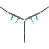 Martin Saddlery Antique Dots & Turquoise Ties Breast Collar