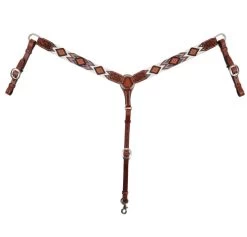 Circle Y Beaded Aztec Infinity Breast Collar -Western Tack Outlet Store aztec infinity bead breast collar brown white x4121 2004 circle y 80919.1665179488