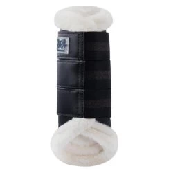 B Vertigo Drew Fleece Lined Brushing Boots -Western Tack Outlet Store b vertigo drew fleece fur line black outside 19201 BLK horze 91578.1654288836