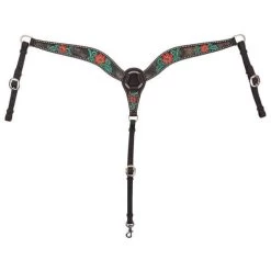 Circle Y Cactus Flower Breast Collar -Western Tack Outlet Store cactus flower breast collar 1000 23 SC circle y 62023.1613591802