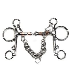 Copper Roller Snaffle Pelham