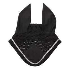 Kavalkade Crystal Fly Bonnet -Western Tack Outlet Store crystal fly bonnet black front 36103 BLACK kavalkade 17071.1621107588