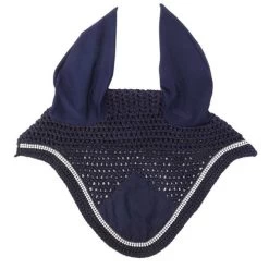 Kavalkade Crystal Fly Bonnet -Western Tack Outlet Store crystal fly bonnet navy front 36103 NAVY kavalkade 75599.1621107259