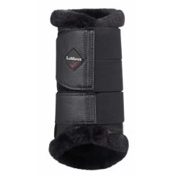 LeMieux Fleece Lined Brushing Boots 18 LeMieux Fleece Lined Brushing Boots -Western Tack Outlet Store fleece lined brushing boot black 8953 lemieux 60963.1636831261