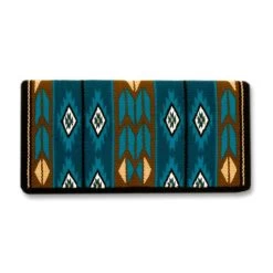 Mayatex Flying Eagle Navajo Blanket -Western Tack Outlet Store flying eagle navajo teal brown 1466 1 mayatex 33250.1647202701