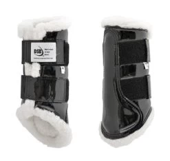DSB Glossy Patent Dressage Sport Boot -Western Tack Outlet Store glossy black boots white fleece pair dsb 59157.1592335965