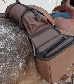 Reinsman Insulated Cooler Saddle Bag -Western Tack Outlet Store insulated cantle saddle bag brown lifestyle 9186bn reinsman 81971.1674844616