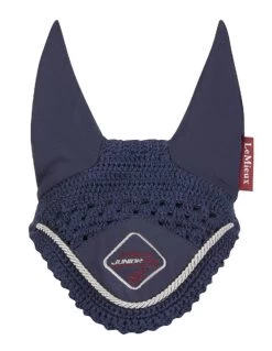 LeMieux Junior Pro Fly Bonnet -Western Tack Outlet Store junior pro fly bonnet navy front 5833 lemieux 84169.1670603307