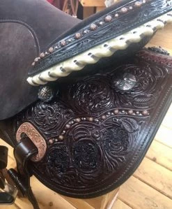Circle Y KL Black Powder Mounted Shooter -Western Tack Outlet Store kl black powder shooter cantle skirt 2404 760c circle y 54581.1574895330