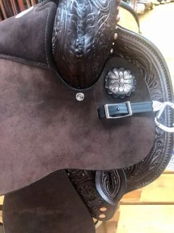 Circle Y KL Black Powder Mounted Shooter -Western Tack Outlet Store kl black powder shooter front detail 2404 760c circle y 34413.1574895350