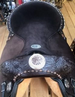 Circle Y KL Black Powder Mounted Shooter -Western Tack Outlet Store kl black powder shooter top detail 2404 760c circle y 36569.1574895366