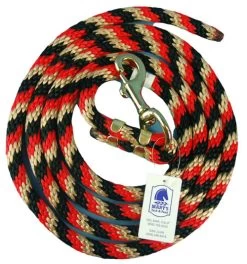 Nylon Lead Rope - Multi-Color -Western Tack Outlet Store lead rope red black tan 05554.1597953951