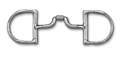 Myler Narrow Low Ported Barrel Dee With Hooks - MB 43LP - Level 2-3 1 Myler Narrow Low Ported Barrel Dee With Hooks - MB 43LP - Level 2-3