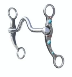 Professional's Choice Turquoise Dot Shank Medium Port