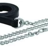 Perri's Leather Lead With Chrome Chain