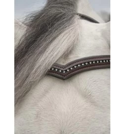 KL Select Pirouette Crystal Browband -Western Tack Outlet Store pirouette browband brown horse kl select 26005.1668189795