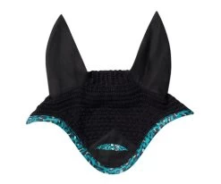 WeatherBeeta Prime Leopard Ear Bonnet -Western Tack Outlet Store prime leopard ear bonnet turquoise front 1006960006 weatherbeeta 51821.1625005269