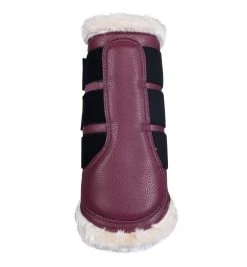 HKM Comfort Premium Fur Protection Boots -Western Tack Outlet Store protection boots wine red 13024 3100 HKM 14076.1672705358