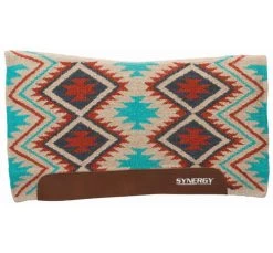 Weaver Leather Synergy Firestorm Flex Contour Performance Fleece Pad -Western Tack Outlet Store snyergy flex contour firestorm turquoise rust 36002 6166 388 weaver 93799.1679505442