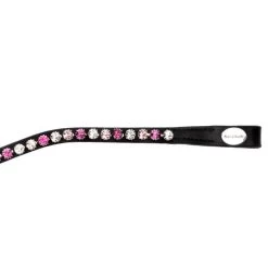 Kavalkade Splendid Curved Browband -Western Tack Outlet Store splendid browband black pink end 20227 kavalkade 33721.1607125118