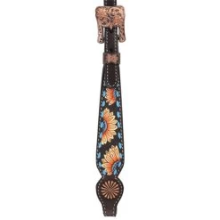 Circle Y Sunflower Buckstitch Brow Headstall