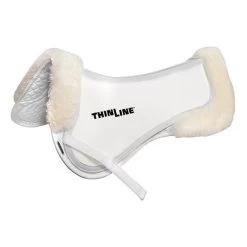 ThinLine Trifecta Half Pad With Sheepskin Rolls -Western Tack Outlet Store trifecta with rolls half pad white 7416 thinline 71293.1626814670
