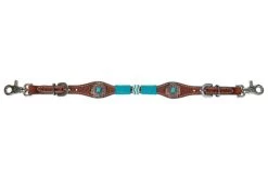 Circle Y Turquoise Round Up Wither Strap -Western Tack Outlet Store turquoise round u wither strap reg.oil 1025 45 S4 circle y 47658.1686167005