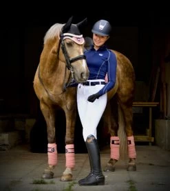 Woof Wear Vision Ergonomic Fly Veil -Western Tack Outlet Store vision fly veil rose gold lifestyle 11 2197M BKRG woof wear 37754.1625689269